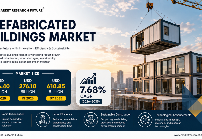 Prefabricated Buildings Market to Grow from USD 276.10 Billion in 2026 to USD 610.85 Billion by 2035 at 7.68% CAGR